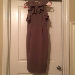 ASOS tan midi dress
